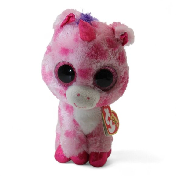Ty Other - Ty Beanie Boos Sugar Pie Valentines Day Unicorn Plush 6" Pink & Purple Cute Coll